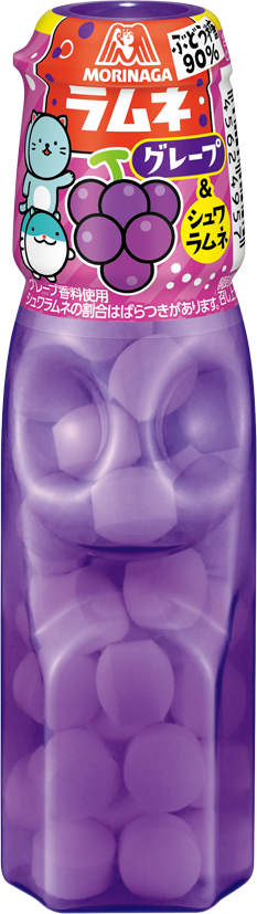 Morinaga  Ramune, Sugar Candy, Grape Flavor　29g