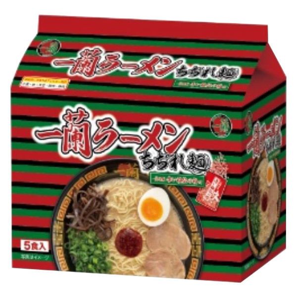 Ichiran, Tonkotsu Ramen, Pork Stock Soup, Instant Noodle,  Wave noodle 5 serving