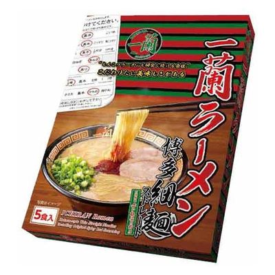 Ichiran, Tonkotsu Ramen, Pork Stock Soup, Instant Noodle, 645g, 5 servings