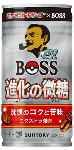Suntory, Boss, &quot;Shinka no Bitou&quot;, Pokemon Card Collaboration, Coffee, 185g
