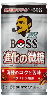 Suntory, Boss, &quot;Shinka no Bitou&quot;, Pokemon Card Collaboration, Coffee, 185g