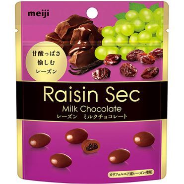 Meiji,Raisin Sec, Dried Raisin &amp; Chocolate, 40g