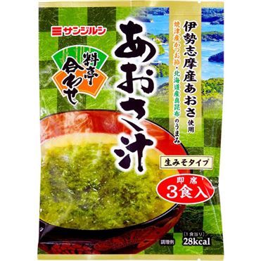 Sanjirushi, Aosajiru, Aosa Nori Miso Soup, 3 Serving