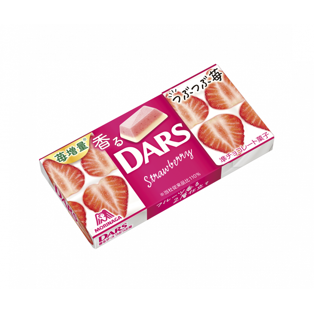 Morinaga, Dars, Chocolate, White chocolate Strawberry