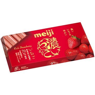 Meiji &quot;Koi Chocolate&quot;, Rich Strawberry, 46g