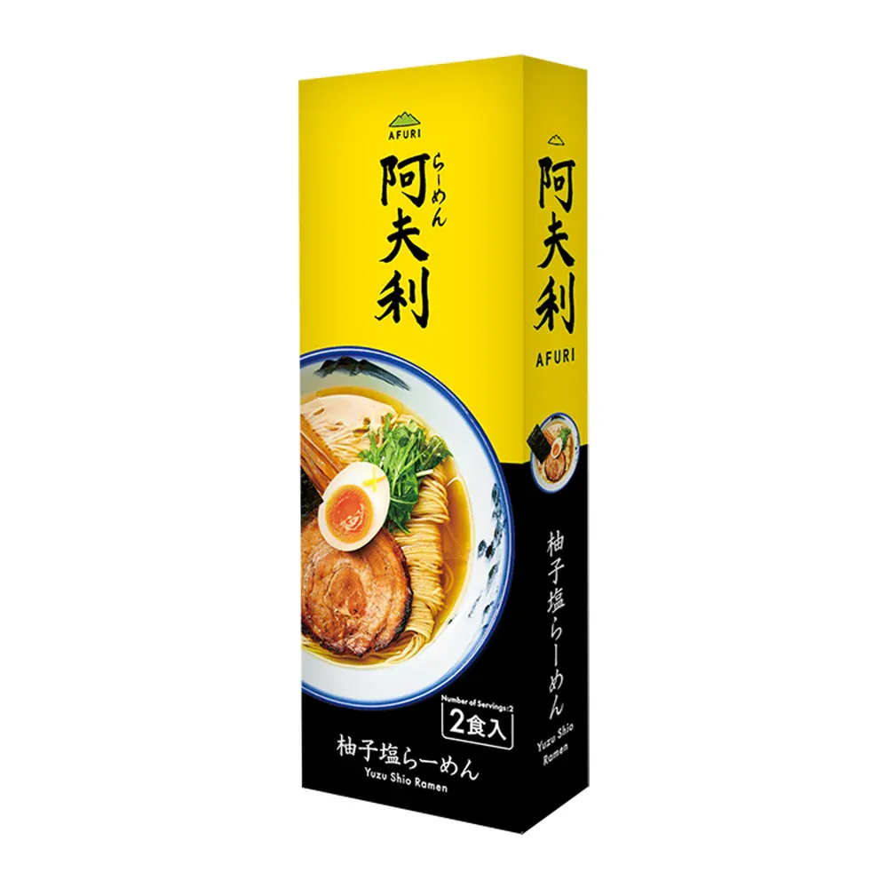 AFURI, Yuzu Salt Ramen, 290g for 2 serving in 1 box