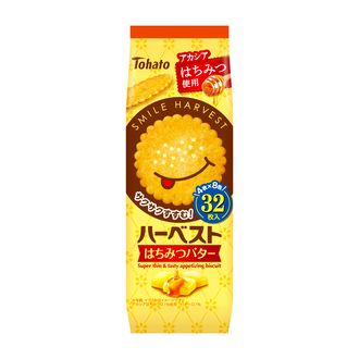 Tohato &quot;Harvest, Honey Butter Toast&quot; Thin Biscuit, 100g