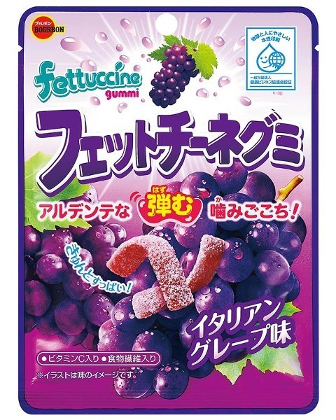 Bourbon &quot;Fettuccine Gummy&quot;  Italian Grape flavor, 50g