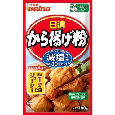 Nissin Seifun Welna, Fried Chicken Flour Mix, Karaageko, Light Salt Version. 100g