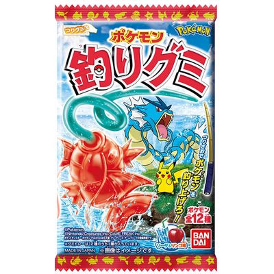Bandai, &quot;Pokemon Tsurigumi&quot;, Fishing Gummy Candy, Apple and Soda
