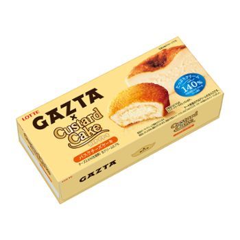 Lotte, Custard Cake, Cheese Cake Taste, 6 pcs in 1 box, Regular size, Cream Sandwich Cake