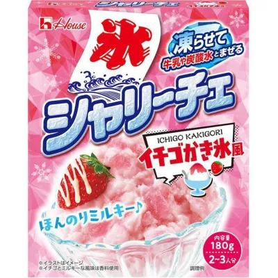 Very Rich &amp; Delicious, &quot;Shariche&quot;, Sherbet Making Mix, Strawberry &amp; Milk flavor, 180g