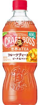 Suntory, Boss, Craft Boss, Fruits Tea with Peach &amp; Mango,  600ml