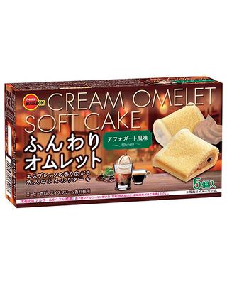 Bourbon, Funwari Omelet, Cake with Espresso Cream, 5 Pieces in 1 Box