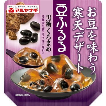 Maruyanagi, Mame Fururu, Kokuto Kuromame, Brown Sugar Kanten Jelly &amp; Black Bean, 120g