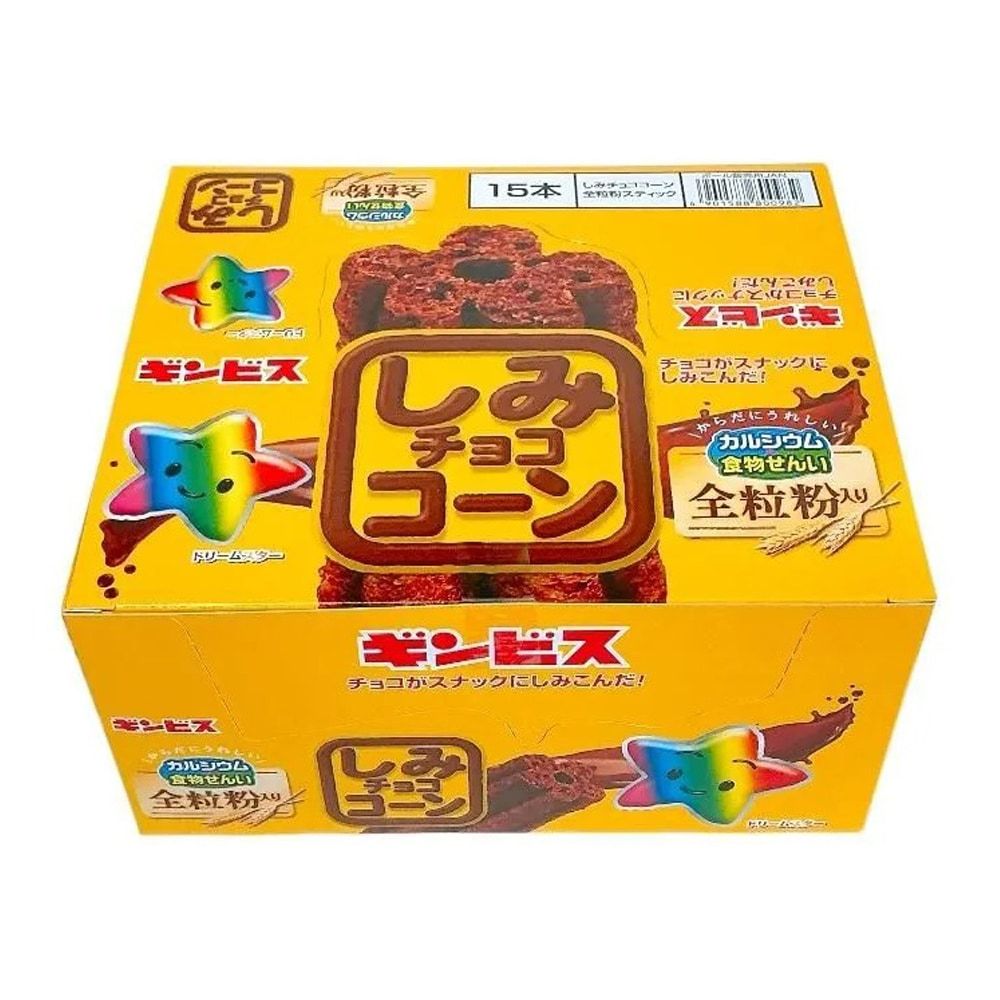 Ginbis &quot;Shimi Choco Corn Stick&quot;  15 bars in 1 box