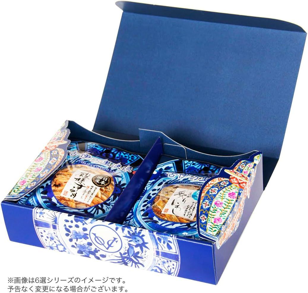 Koimari Roman, Dried Seafood Assort Set, &quot;Sake 6&quot;, 6 kinds