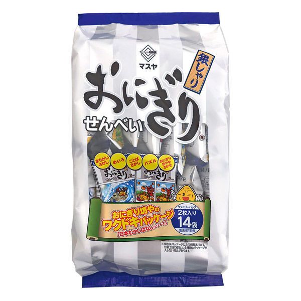 Masuya &quot;Onigiri Senbei&quot;, Rice Cracker, Salt Flavor, 28 pcs