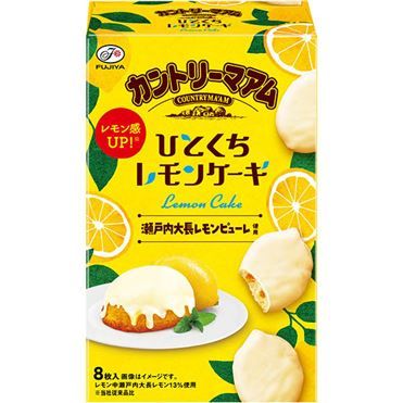 Fujiya, Country Ma&#39;am, Hitokuchi Lemon Cake Cookie, 8pcs in 1 box