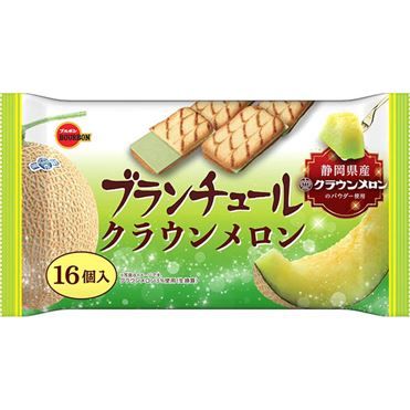 Bourbon &quot;Blanchul Crown Melon&quot;, Lang de Chat Cookie Sandwiches, 16 pcs in 1 bag