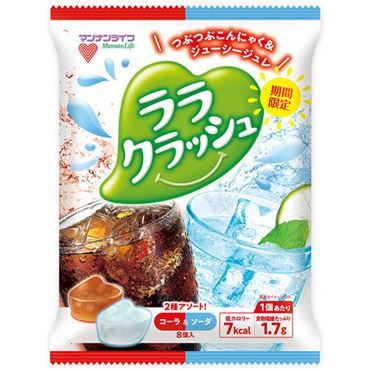 Mannan Life , Rara Crush, Cola and Soda flavor, Konjac Jelly, 24g x 8 pc
