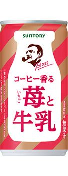 Suntory, Boss, Coffee Kaoru Ichigo to Gyunyu, Coffee with Strawberry Milk 185g