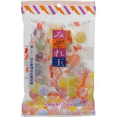 Matsuya, Mizoredama, Hard Candy, 6 kinds Flavor, Soda &amp; Fruits, 160g