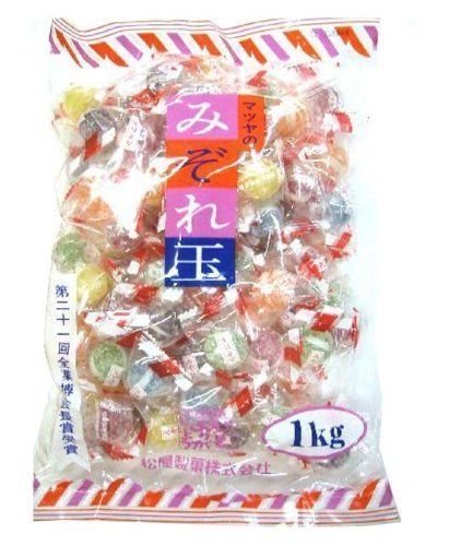 Matsuya, Mizoredama, Hard Candy, 6 kinds Flavor, Soda &amp; Fruits, 1kg
