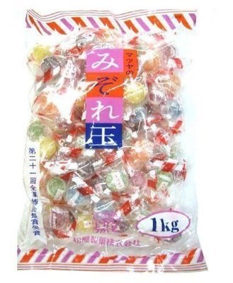 Matsuya, Mizoredama, Hard Candy, 6 kinds Flavor, Soda &amp; Fruits, 1kg