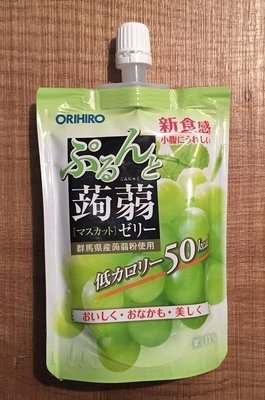 Orihiro &quot;Purunto Konnyaku&quot; Konjac Fruits Jelly Muscat 130g
