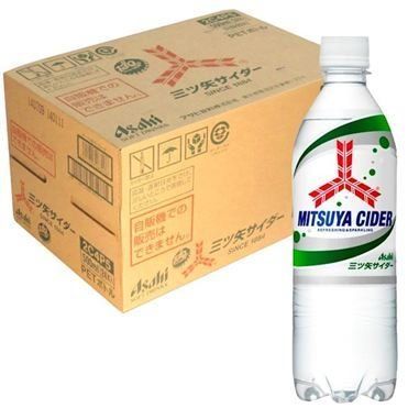 Asahi &quot;Mitsuya Cider&quot; 500ml Plastic Bottle x 24 Bottles