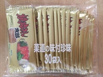 Kado&#39;s &quot;Yakiniku san taro&quot;, Seafood and squid snack, Yakiniku flavor 7g x 30 packs