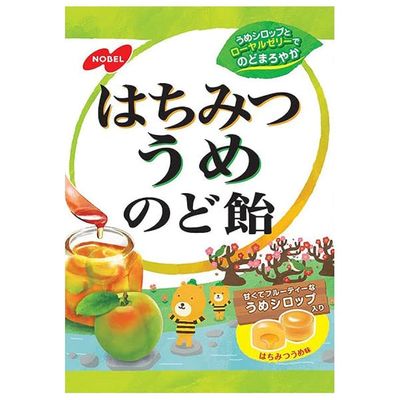 Nobel, Hachimitsu Ume Nodoame, Honey and Ume Plum Hard Candy, 110g