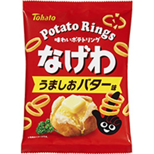 Tohato, &quot;Nagewa&quot;, Ring-shaped Potato Snack, Salt &amp; Butter flavor, 57g