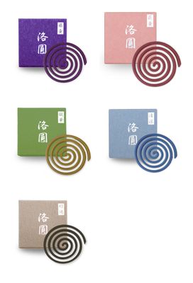 Yamadamatsu, Japanese Coiled  Incense, &quot;Rakuen&quot; 10 sticks