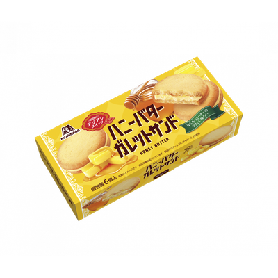 Morinaga, Honey Butter Galette Sand, Cake w/Cream, Honey &amp; Milk, 6pc in 1 box