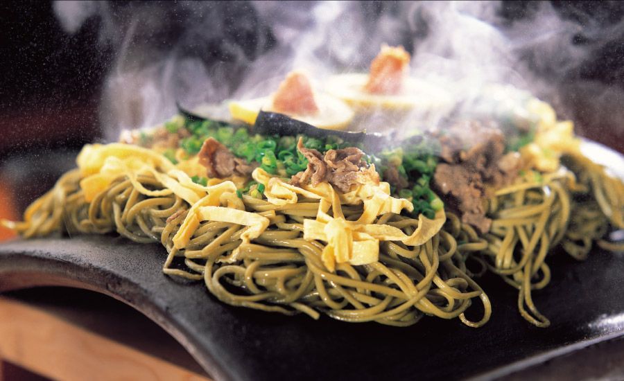 Kawara Soba &quot;Takase&quot; 2‑Serving Set – Yamaguchi Local Specialty Matcha Green Tea Noodles + English Recipe