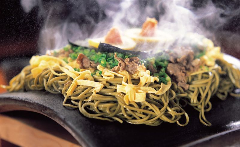 Kawara Soba &quot;Takase&quot; 2‑Serving Set – Yamaguchi Local Specialty Matcha Green Tea Noodles + English Recipe