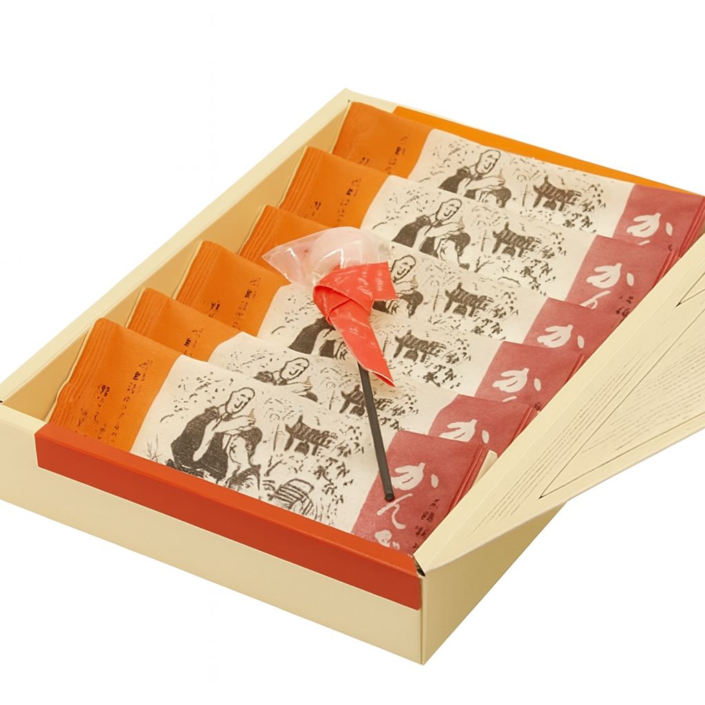 Kanzashi Japanese Pastry with Yuzu Filling – 6 Pieces + Candy Stick