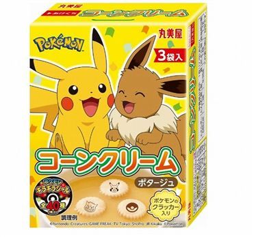 Marumiya, &quot;Pokemon Corn Cream&quot;, Instant Corn Soup, 3 cups