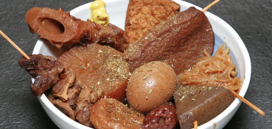 Shizuoka Oden Can Black Broth – 280g (with Black Hanpen, Konnyaku, Chikuwa, Quail Egg, Beef Tendon, Kelp)