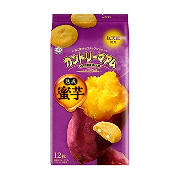 Fujiya, Country Ma&#39;am, Soft Cookie, Sweet Potato Flavor, 12pcs