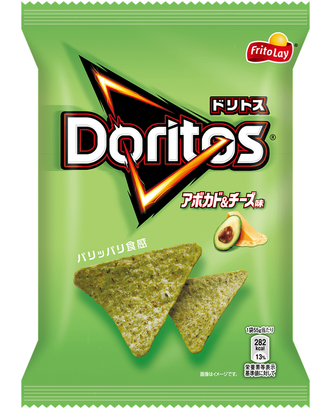 Frito Lay, Doritos &quot;Avocado Cheese Flavor&quot; 55g
