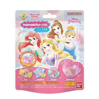 Bandai Bikkura Tamago Disney Princess Capsule Hair Tie Bath Bomb 55g