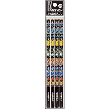 Pokémon Writing Pencils 2B Hexagonal – 4-Pack by Showa Note