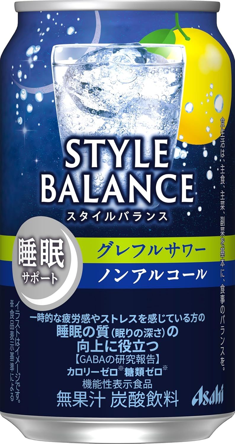 Asahi, Japanese Alcohol Free, Cocktail Taste Drink, &quot;Style Balance, Grapefruits Sour&quot;, 350ml