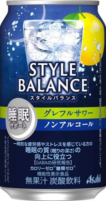 Asahi, Japanese Alcohol Free, Cocktail Taste Drink, &quot;Style Balance, Grapefruits Sour&quot;, 350ml