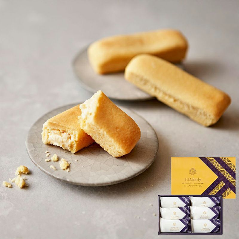 TD Early, Fondant Fromage, Baked Cheese Cake Cookie, 6 pcs