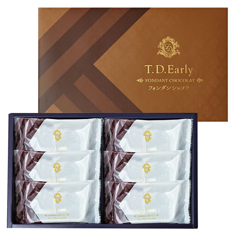 TD Early, Fondant Chocolate, 6 pcs