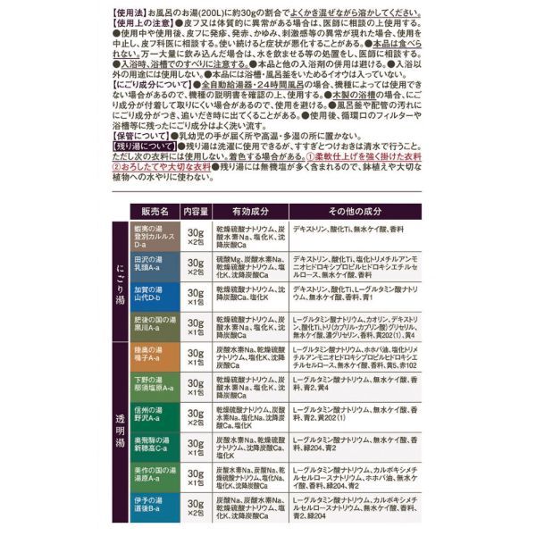 Bathclin “Japan’s Famous Hot Springs” Deluxe – 14 Packs